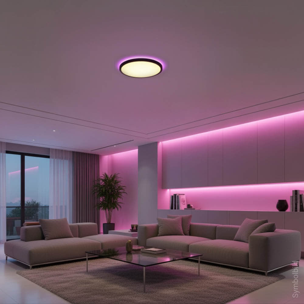 LED Ceiling Lights Black Body 18W CCT+RGB - image 9