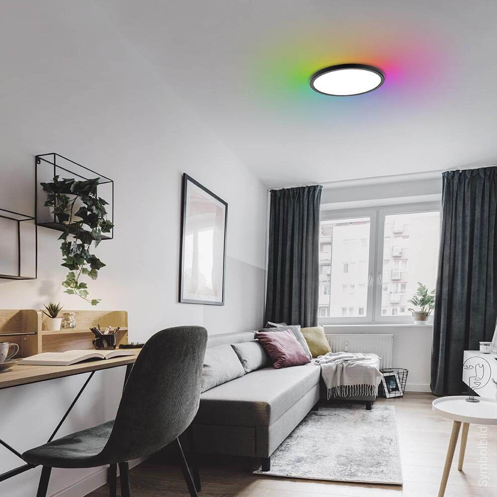 LED Ceiling Lights Black Body 18W CCT+RGB - image 8