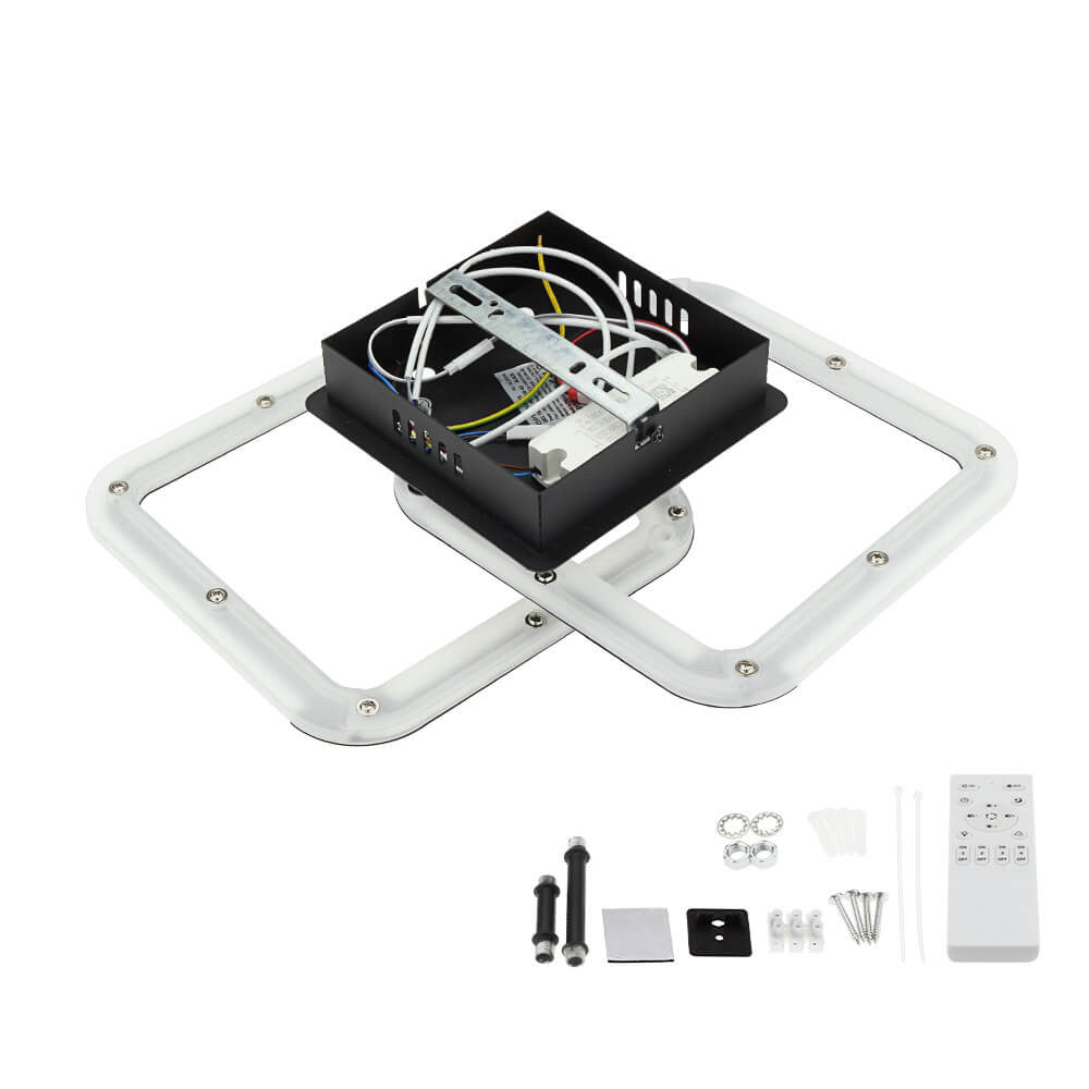 LED Ceiling Lamp CCT 30W Black Dimmable + Remote Control - image 7