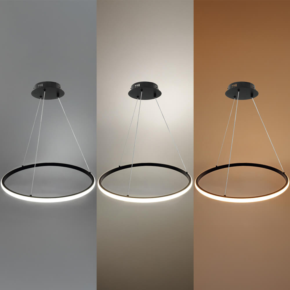 LED Pendant Lamp CCT 30W Black Dimmable + Remote Control - image 7