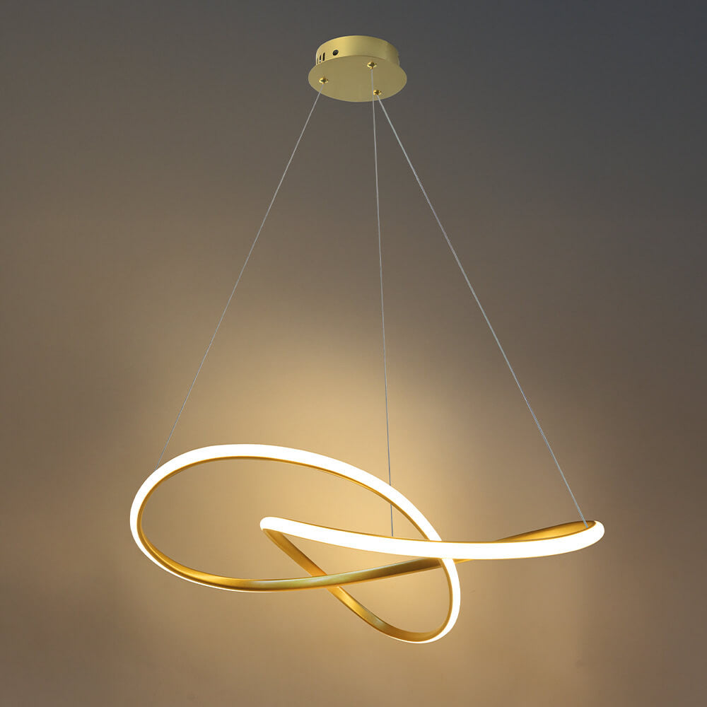 LED Pendant Lamp 30W Satin Gold - image 5