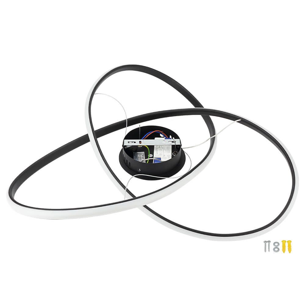 LED Pendant Lamp 30W Sand Black - image 4