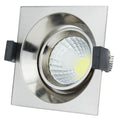 LED COB Downlight Square Inox Build-In