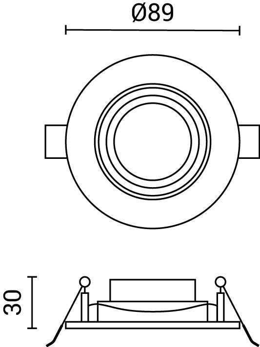LED COB Downlight Round Rotatable - image 4