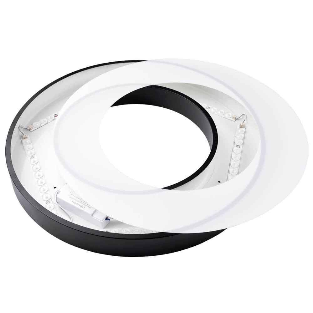 LED Ceiling Light Round Shape Black Body - image 4