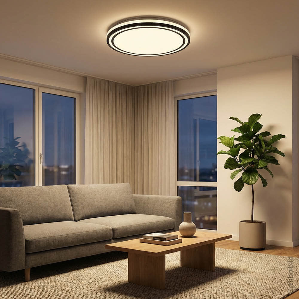 LED Ceiling Light 36W White/Black Body CCT - image 5