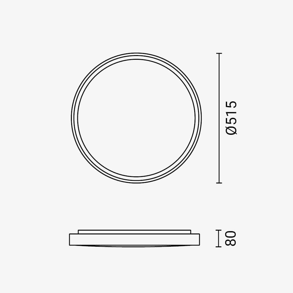 LED Ceiling Light 36W White/Taupe Body CCT - image 4