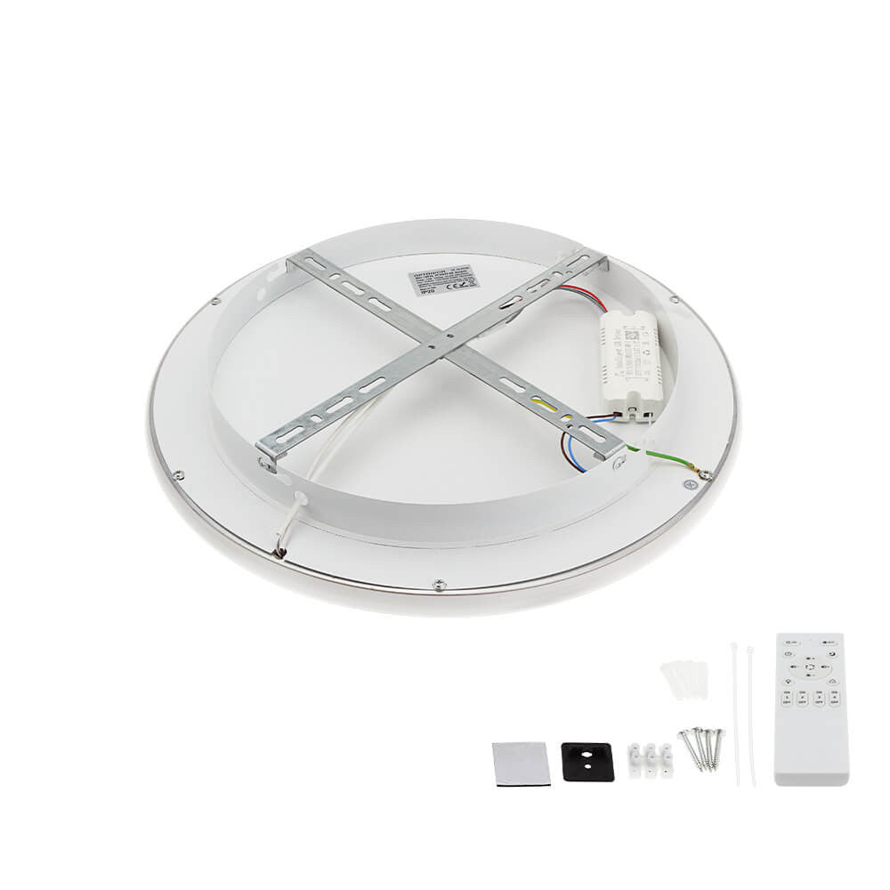 LED Ceiling Lamp CCT 42W Silver+CR Dimmable + Remote Control - image 7