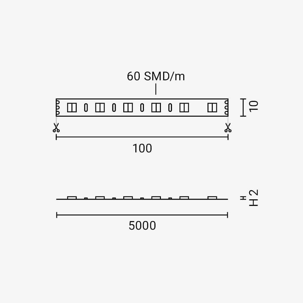 LED Strip 5025 3000K-6000K Non-waterproof 3 Years Warranty - image 3