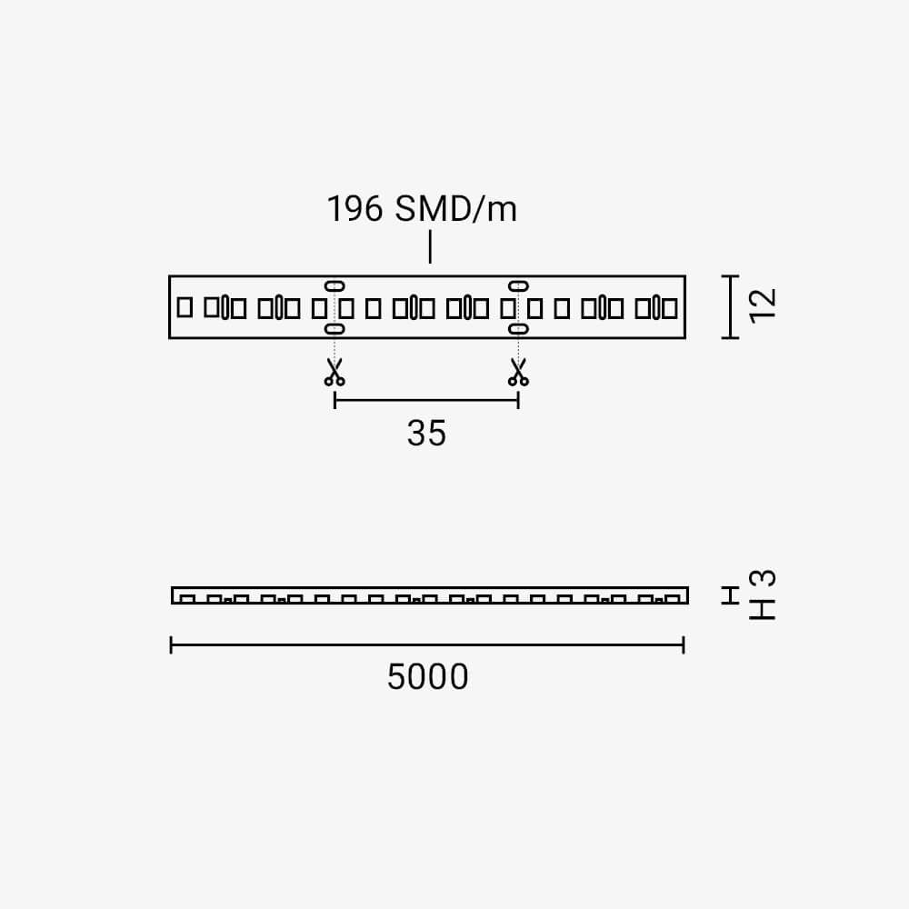 LED Strip 2835 24V Waterproof 100lm/W 3 Years Warranty - image 3