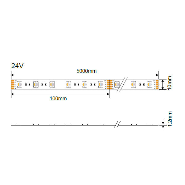 LED Strip 5050 24V Waterproof 3 Years Warranty - image 3