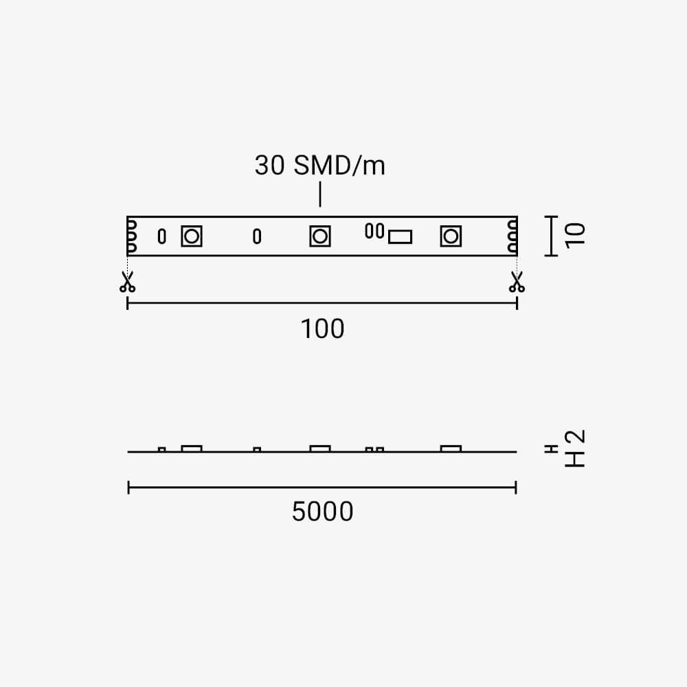 LED Digital Strip 10 Pixels IP20 - image 3