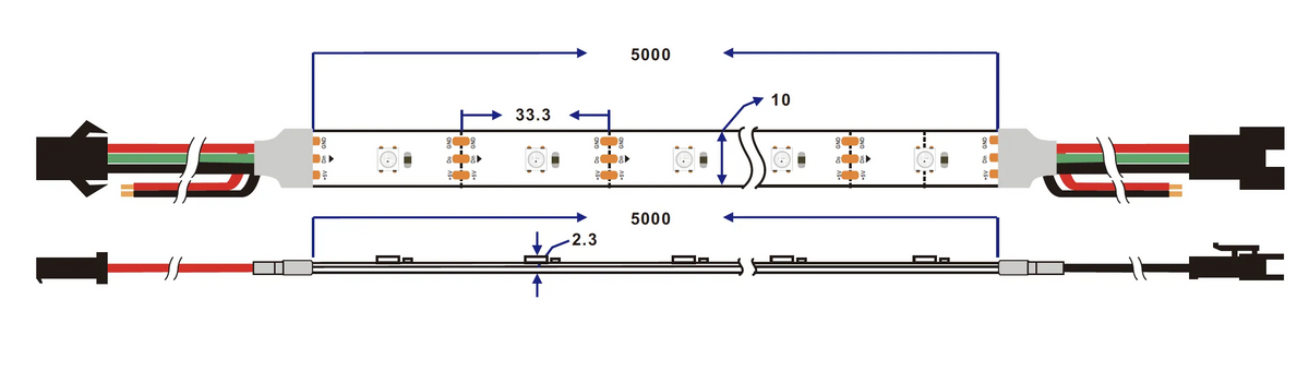 LED Digital Strip 30Pixels IP20 - image 3