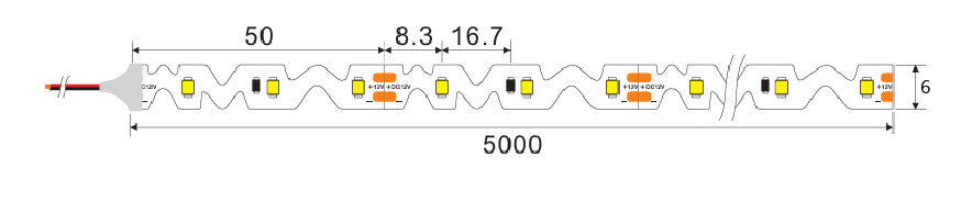 LED S-Strip 2835 Bendable Non-Waterproof - image 3