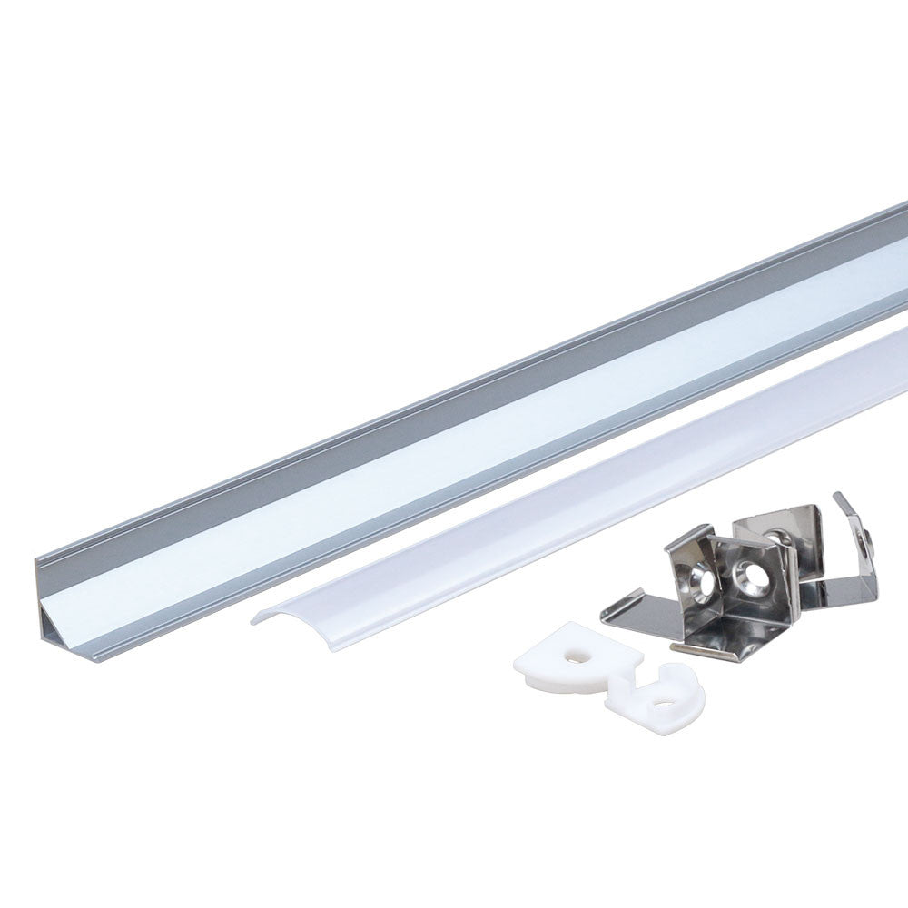 Aluminium Profile For LED Strip Ggray Angle 12mm L=2m - product view