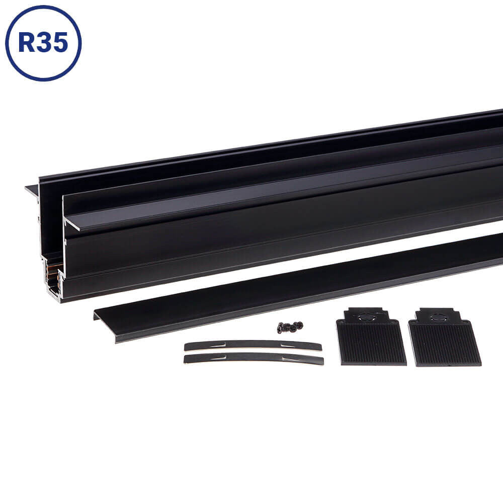 Built-In Surface Magnetic Track System - R35 Aluminium - image 3