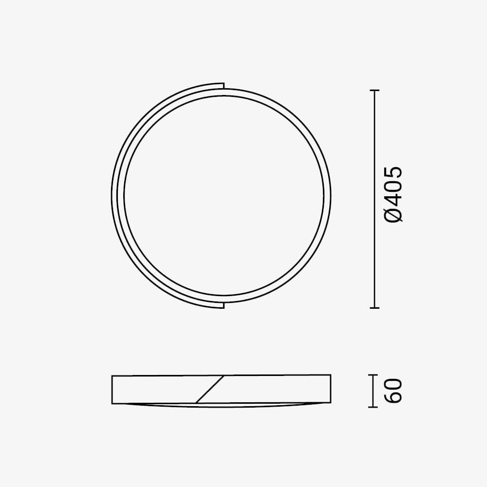 LED Ceiling Light 48W Black/Wood Body CCT + Remote Control - image 4