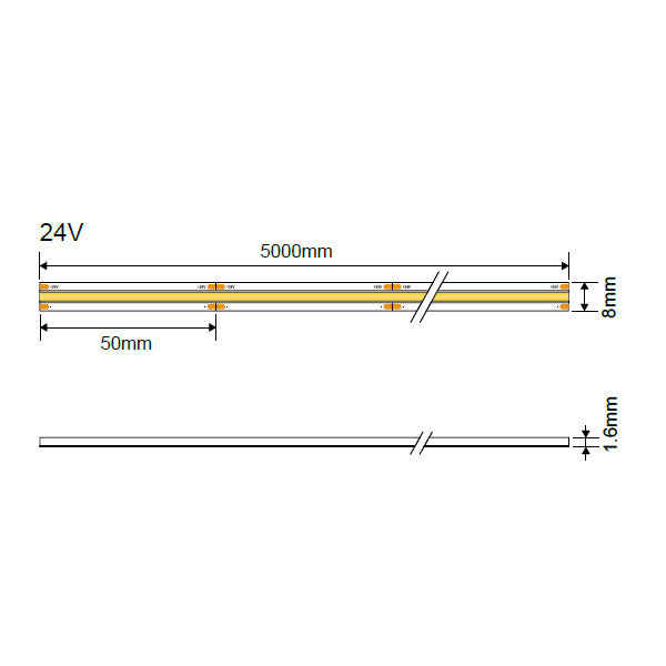 LED COB Strip 24V 320 LEDs - image 3