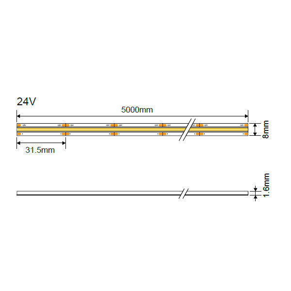LED COB Strip 24V 512 LEDs - image 3