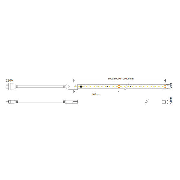 LED Strip 2835 220V - product view