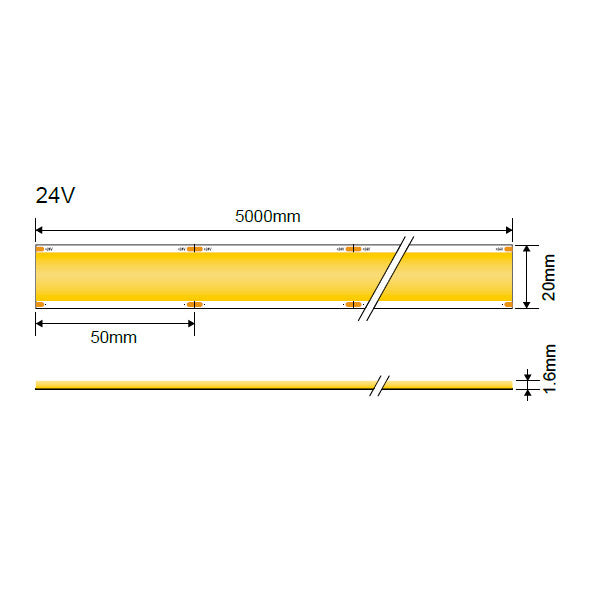 LED Strip COB Super Wide 960LED/M 24V 20mm 28W - product view