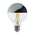 LED Bulb G95 E27 Half Silver Glass