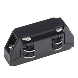 Mini Straight Connector Black