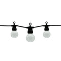 Black Outdoor String Light With Bulbs 20pc 10M + 3M Cable