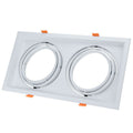 Rectangular 2xAR111 Rings Adjustable