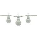White Outdoor String Light With Bulbs 10pc