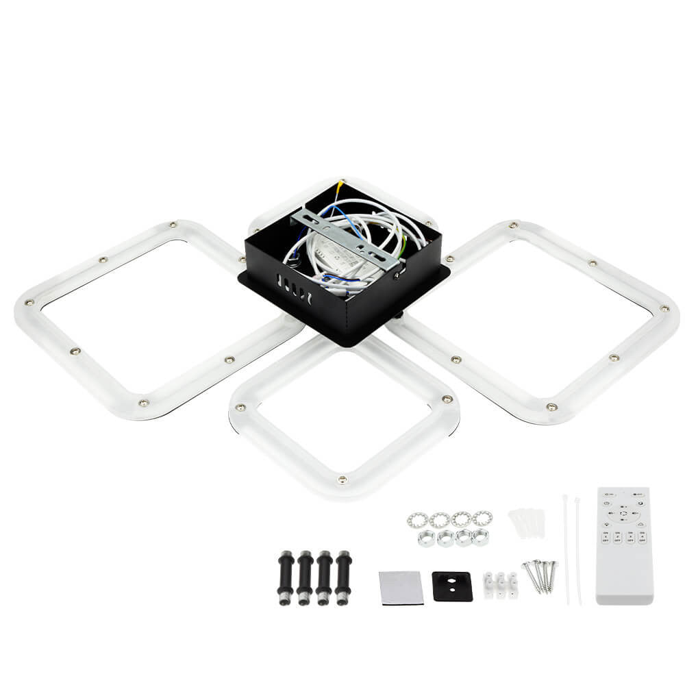 LED Ceiling Lamp CCT 50W Black Dimmable + Remote Control - image 7