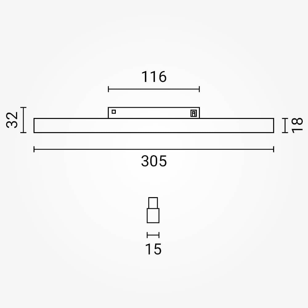 LED Magnetic Track Light M15 10W - image 3