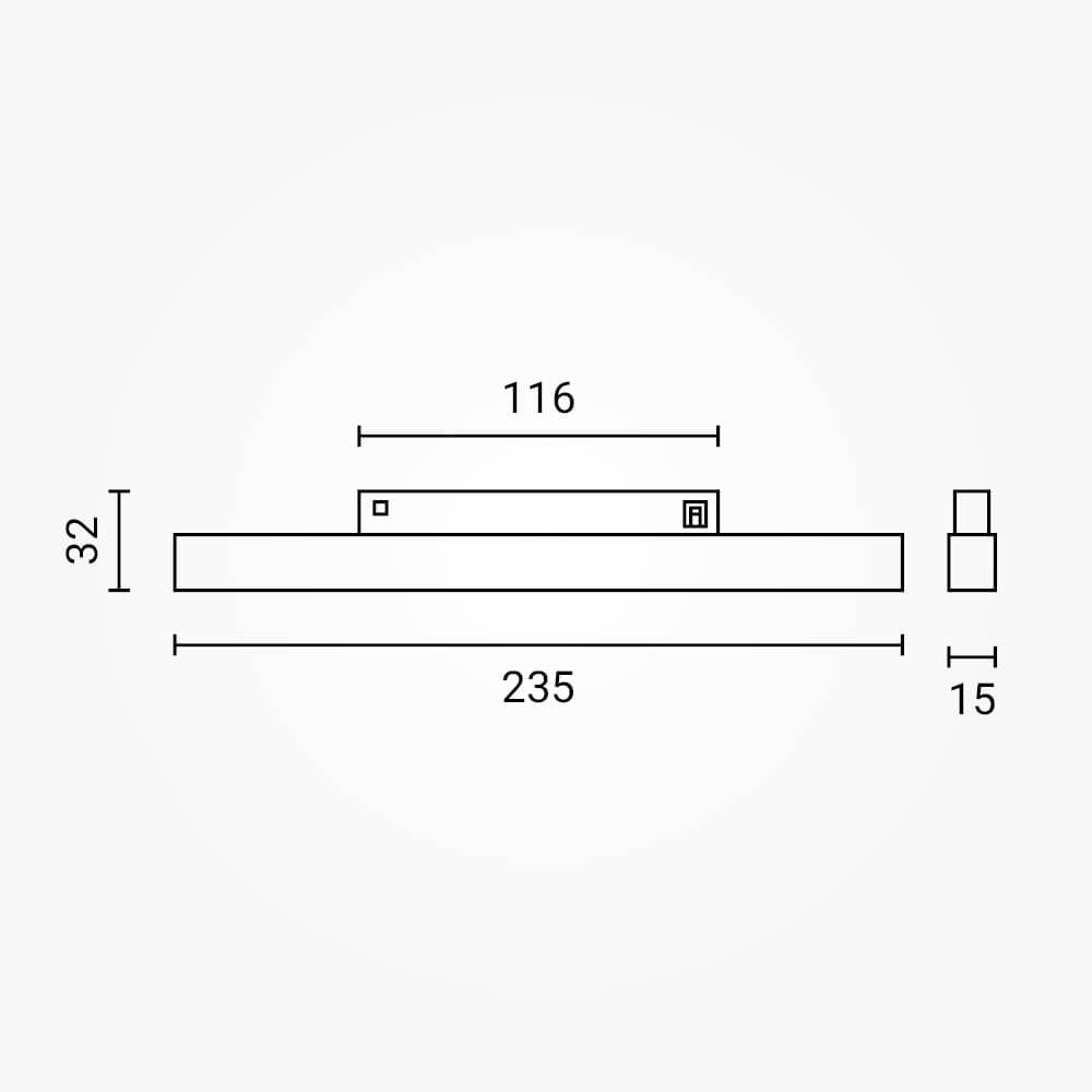 LED Magnetic Track Light M15 12W - image 3