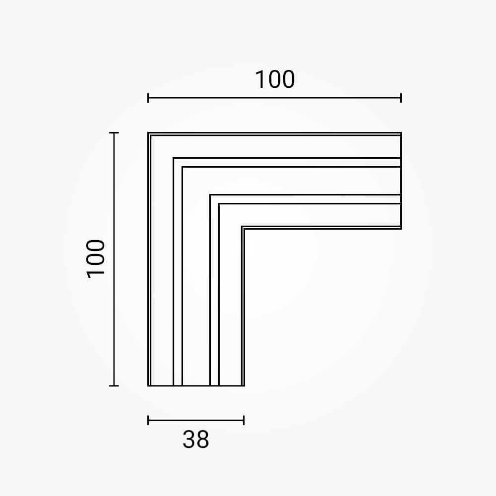 Angle Connector S35 - product view
