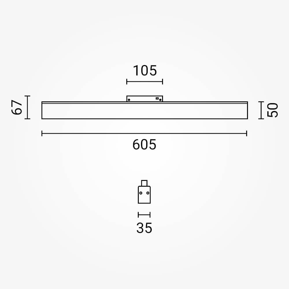 LED Магнитен Прожектор М35 20W Черен - Димируем - product view