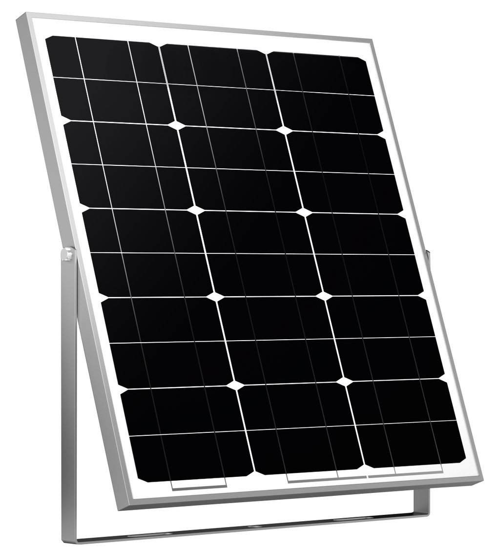 LED Flood Light with Solar Panel - energy label