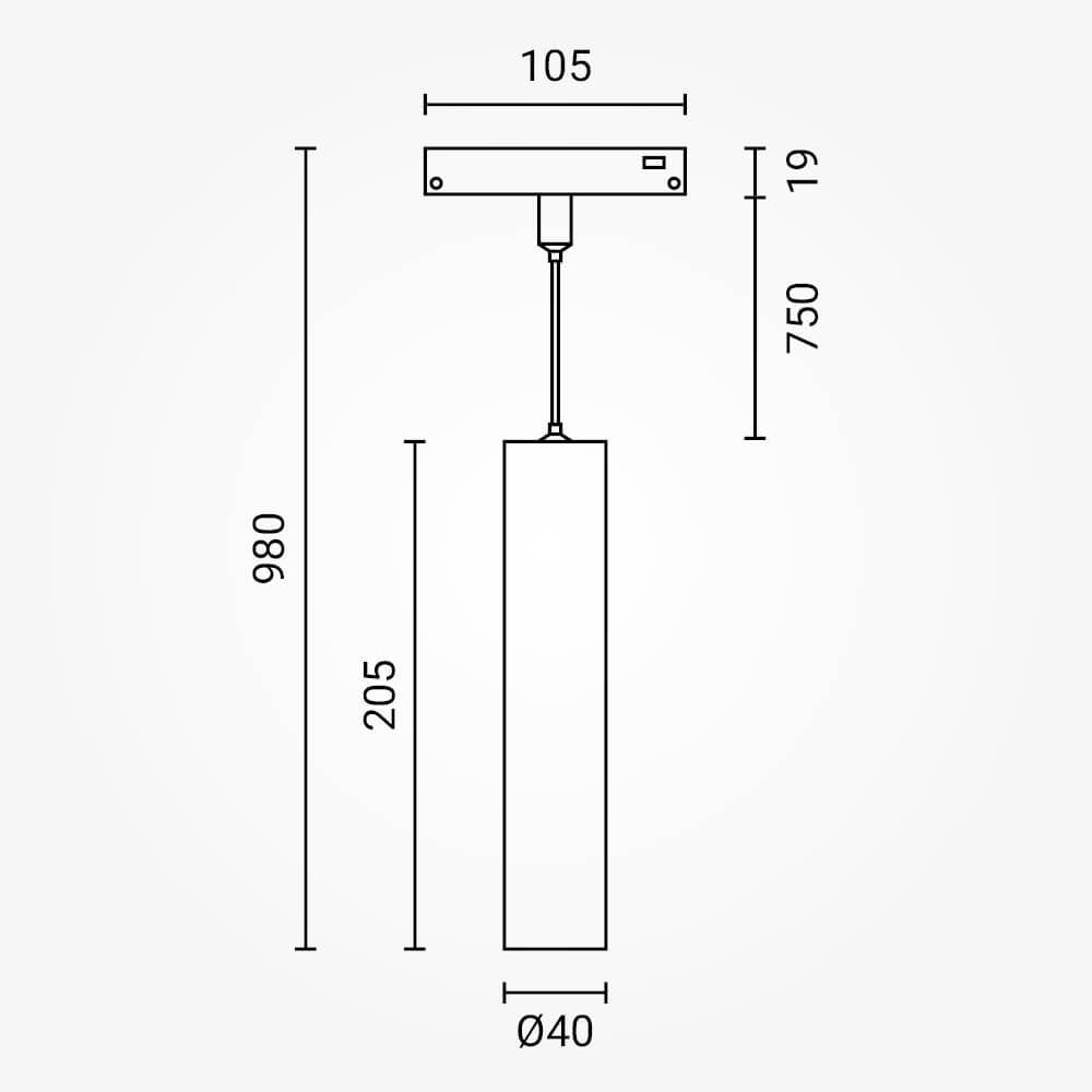 LED Magnetic Track Light M20 - product view