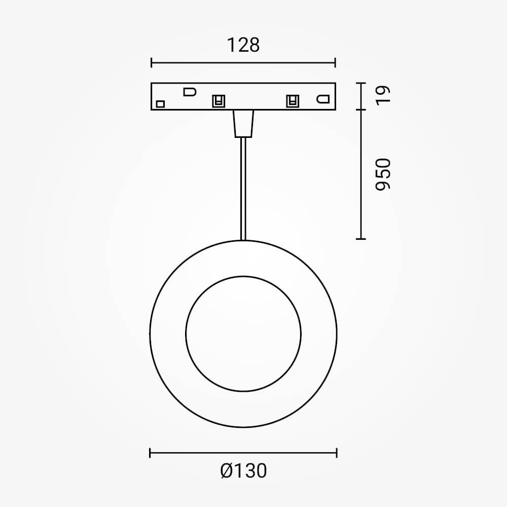 LED Magnetic Track Light 6W M20/M35 - product view