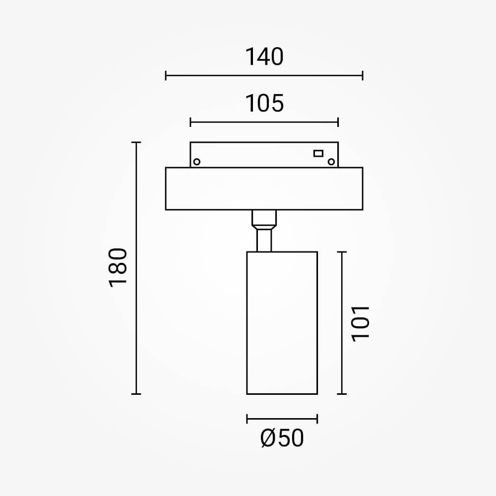 LED Magnetic Track Light - product view