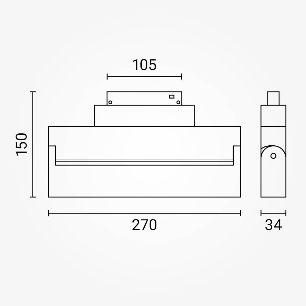 LED Magnetic Folding 10-Heads - product view