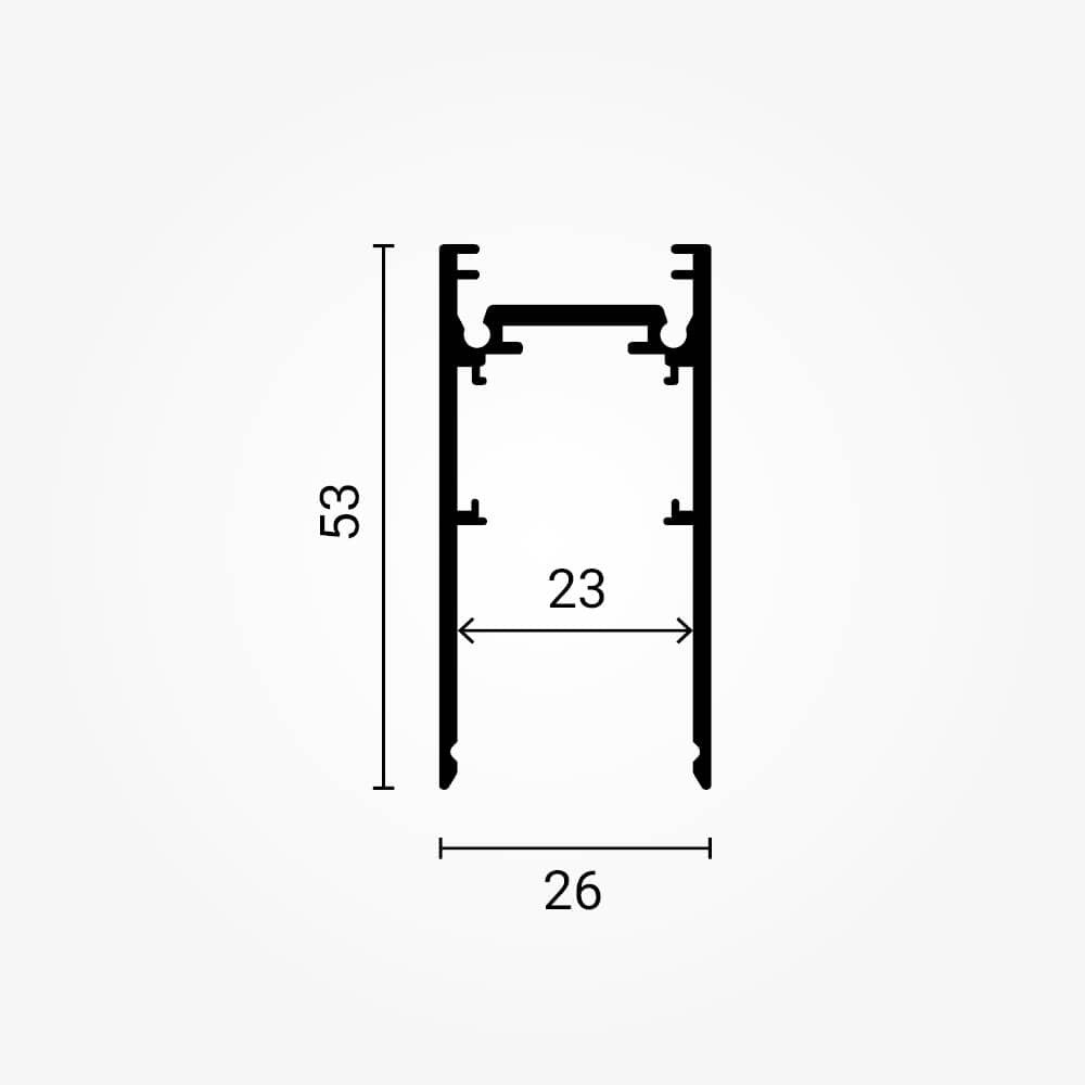 Hanging Surface Track System 3 Phases S20 - image 3