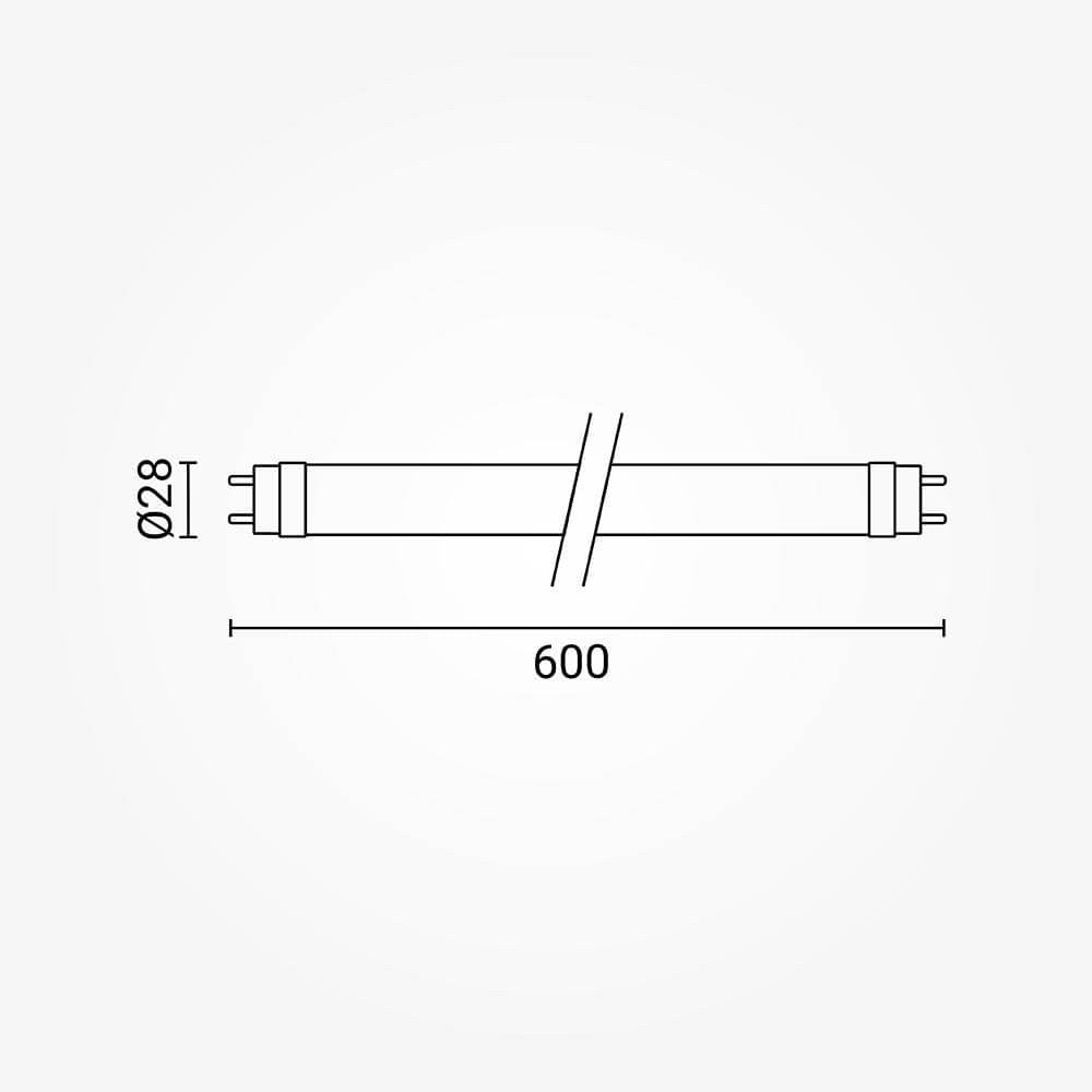 LED Tube T8 Glass One Side Power City Line - image 3
