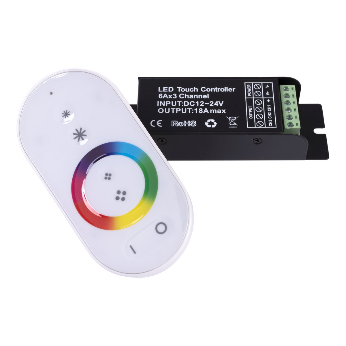 LED Strip Remote Control RGB Mini Touch Controller White