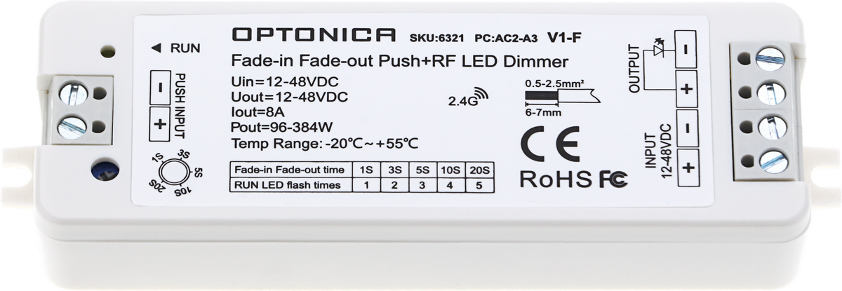 LED Controller 1CH 12-48V
