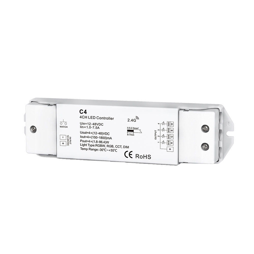 LED RGB/RGBW Controller 4CH 4*300mA C4 Constant Current