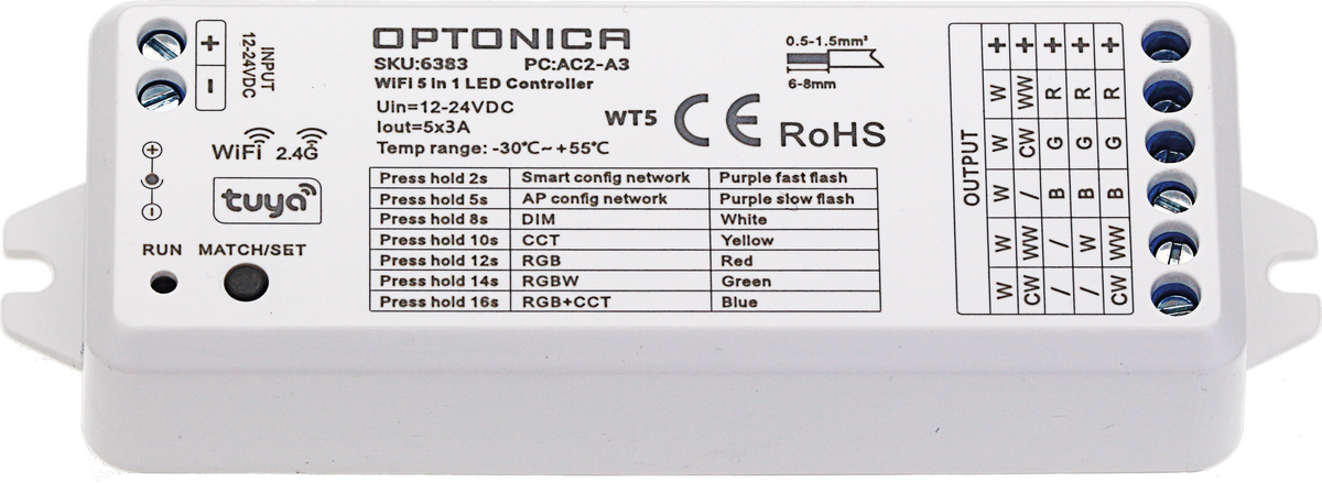 Tuya & RF 5 In 1 Controller