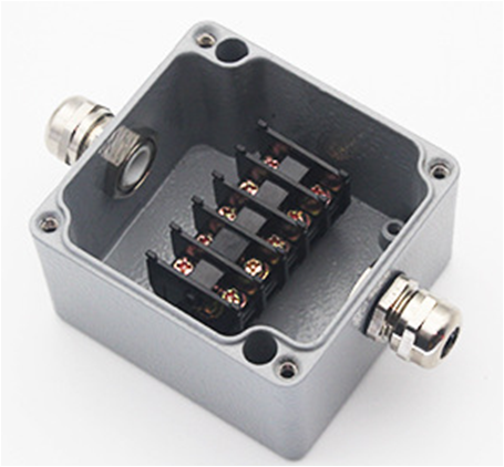 Waterproof Aluminium Box Terminal Block IP68 - 2 Terminals - energy label