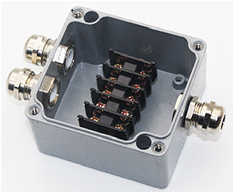 Waterproof Aluminium Box Terminal Block IP68 - 3 Terminals - energy label