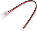 One End Connector White Wire 8mm For COB Strip