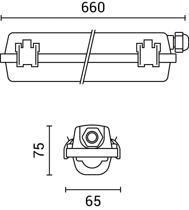 Fixture With LED Tube T8 - image 5
